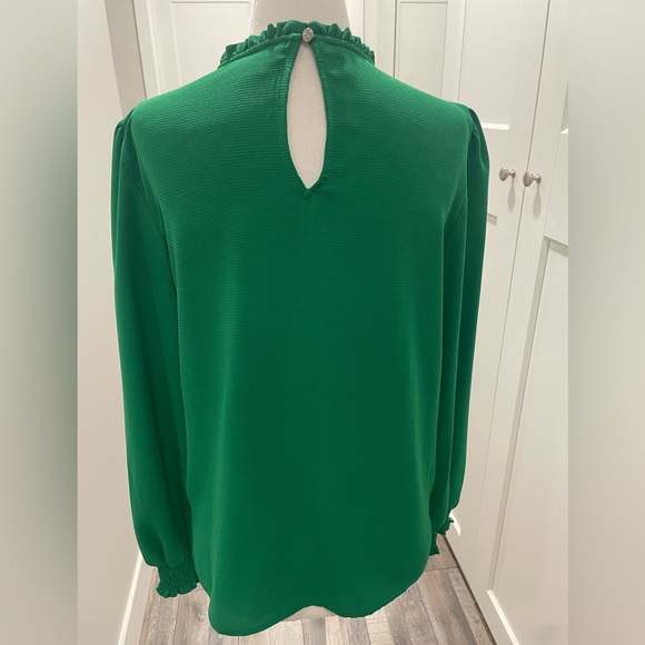 Blouse / Top / Shirt (Color - Kelly Green) - Picture 4 of 9